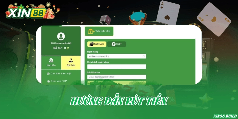 Rút tiền Xin88